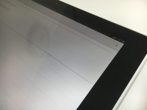 液晶画面割れの修理後のXperia Z4 Tablet(SOT31/SO-05G)
