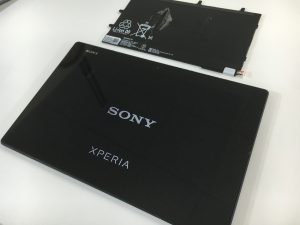 バッテリーを交換修理後のXperia Tablet Z(SO-03E)