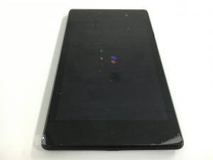 画面交換修理後のNexsu7(2013)