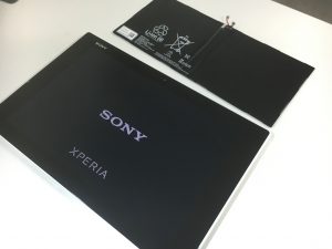 バッテリー交換修理後のXperia Z2 Tablet(SO-05F)