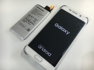 バッテリー交換修理後のGalaxy S6 Edge(SC-04G)