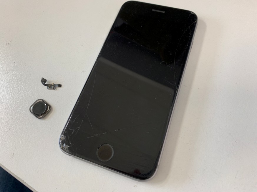 ホームボタンを交換修理後のiPhone6s