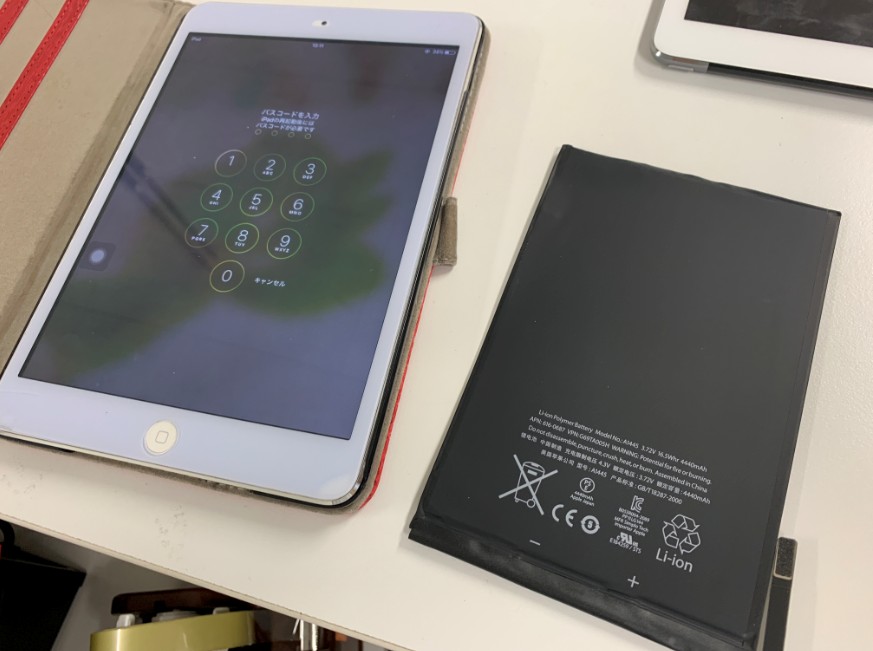 電池パックを新品に交換した初代iPad mini