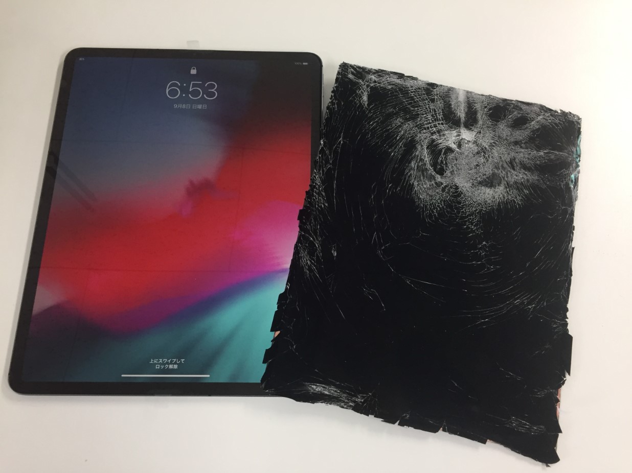 セール限定商品 iPad Pro 12.9インチ (2018-2020) 交換用画面 黒 タブレット