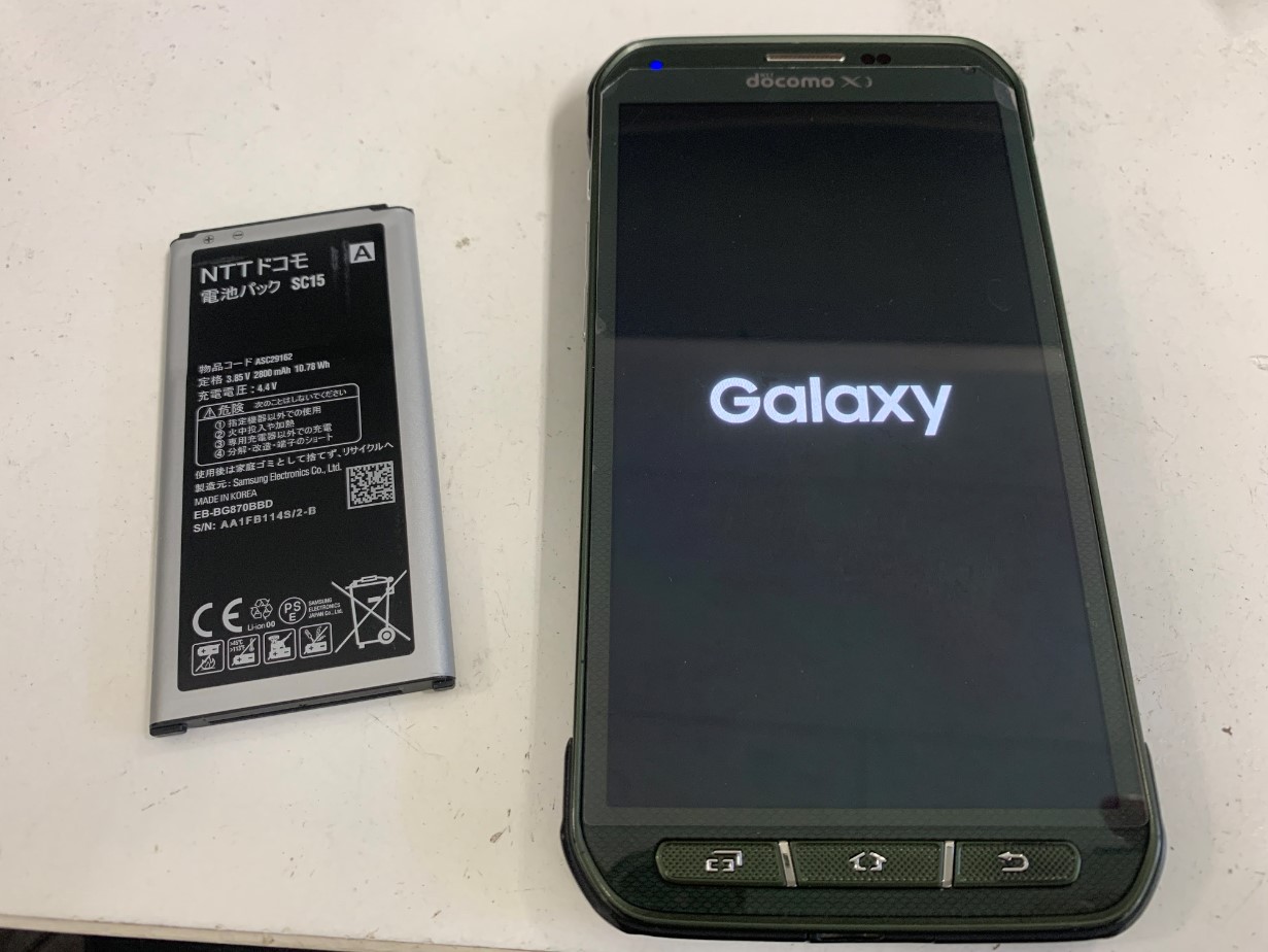GalaxyS5 Activeのバッテリーを新品交換