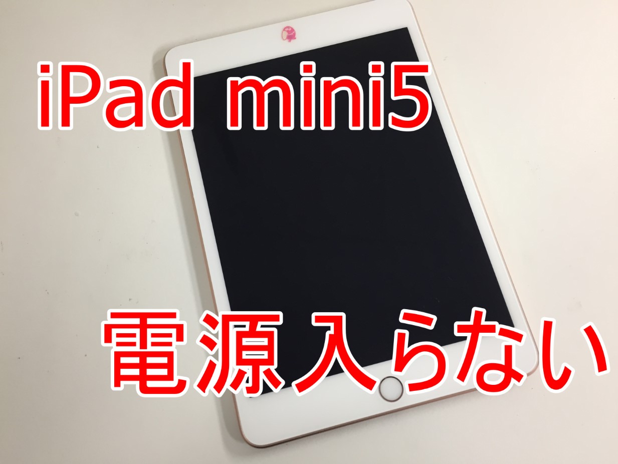 電源が入らなくなったiPad mini5