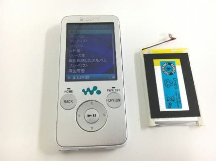 バッテリー交換したNW-S639F