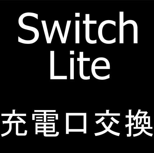 Switch Liteの充電口交換修理で充電器を接続して無反応な状態が改善