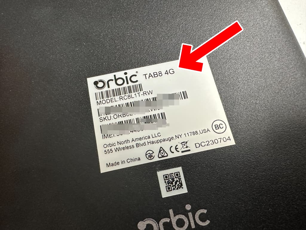 Orbic TAB8が充電出来ない