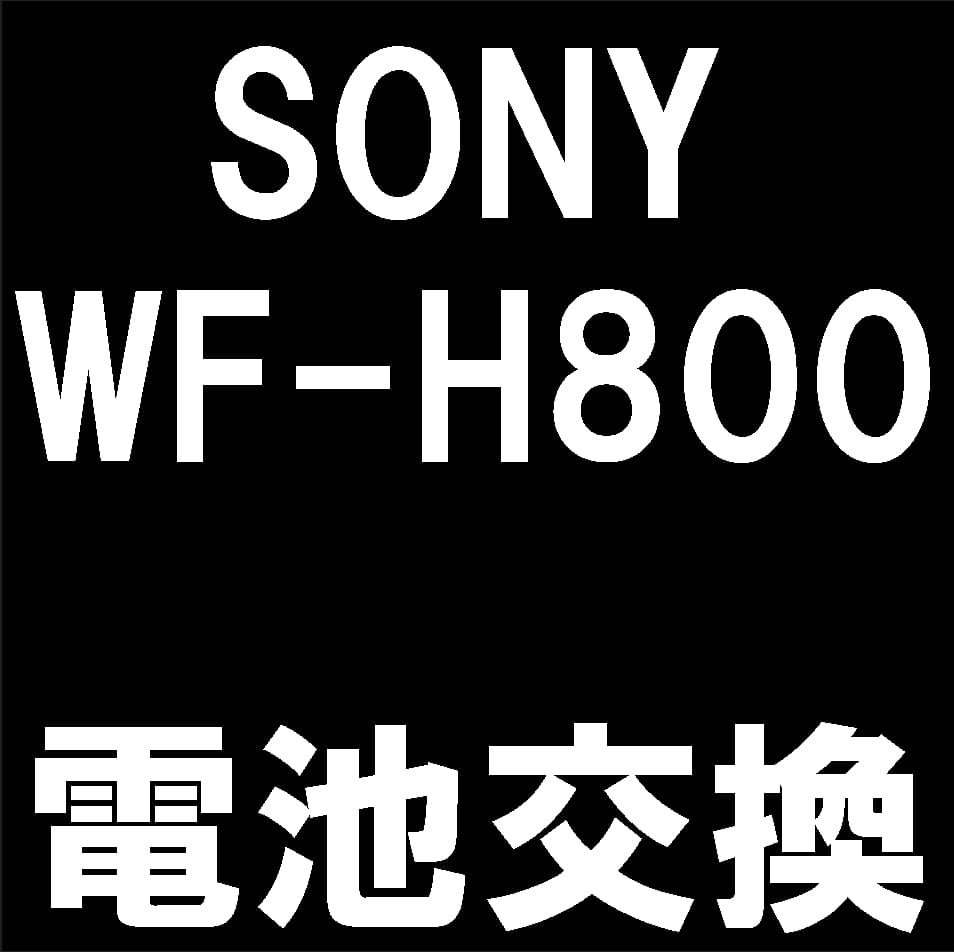 ソニーの完全ワイヤレスイヤホンWF-H800のボタン電池交換について解説
