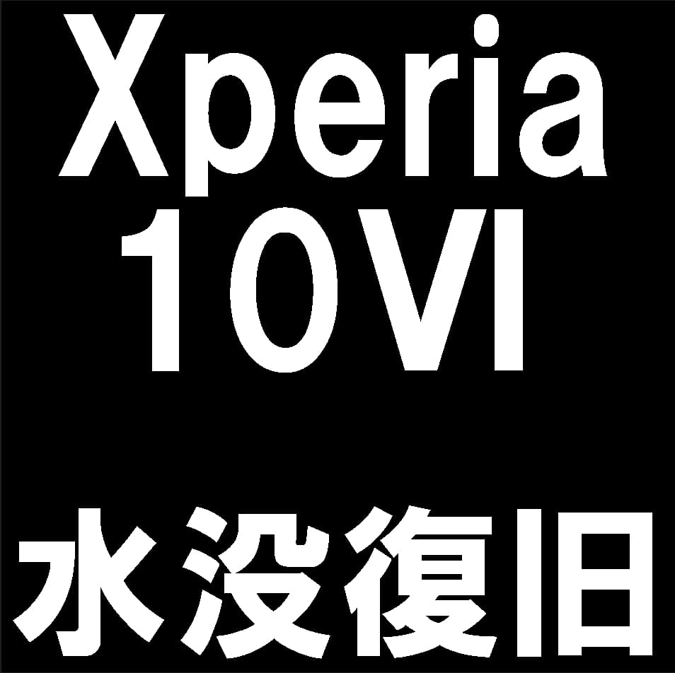 Xperia 10 VIの水没復旧作業について解説