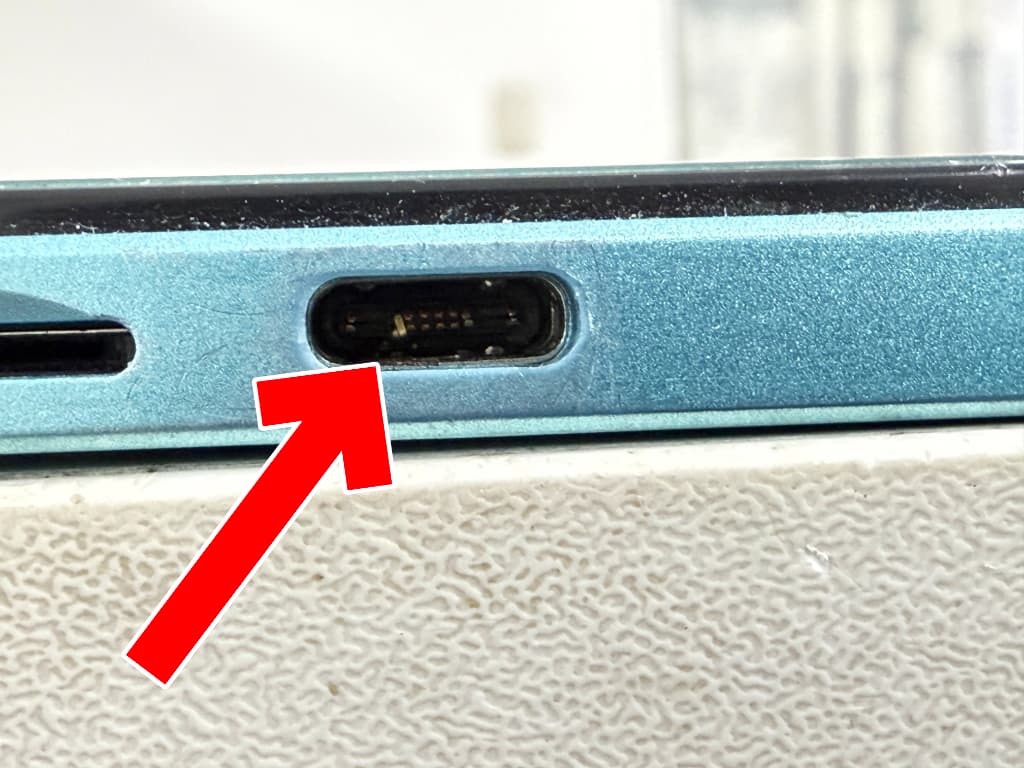 USB端子が破損している充電が出来ないODEA A10